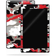 MightySkins Skin Compatible with Amazon Kindle Fire HD 8 (2017) - Red Camo | Protective, Durable, and Unique Vinyl Decal wrap Cover | Easy to Apply, Remove, and Change Styles | Mad