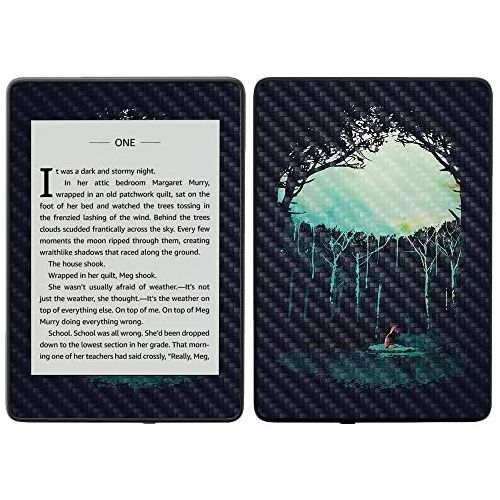  MightySkins Carbon Fiber Skin for Amazon Kindle Paperwhite 2018 (Waterproof Model) - Deep in The Forest | Protective, Durable Textured Carbon Fiber Finish | Easy to Apply, Remove|