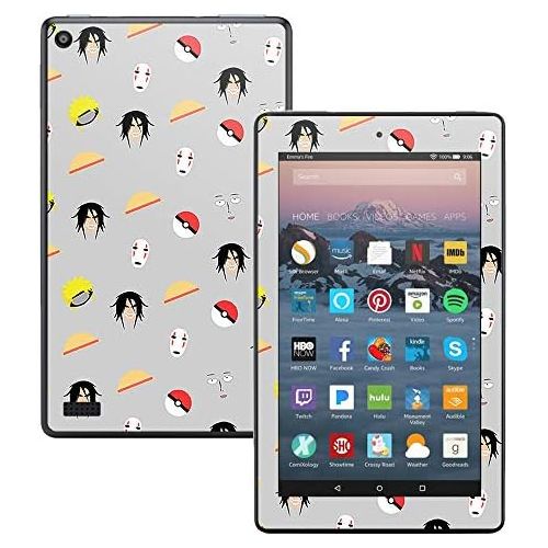  MightySkins Skin Compatible with Amazon Kindle Fire 7 (2017) - Anime Fan | Protective, Durable, and Unique Vinyl Decal wrap Cover | Easy to Apply, Remove, and Change Styles | Made