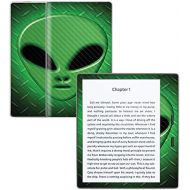 MightySkins Carbon Fiber Skin for Amazon Kindle Oasis 7 (9th Gen) - Alien Invasion | Protective, Durable Textured Carbon Fiber Finish | Easy to Apply, Remove, and Change Styles | M