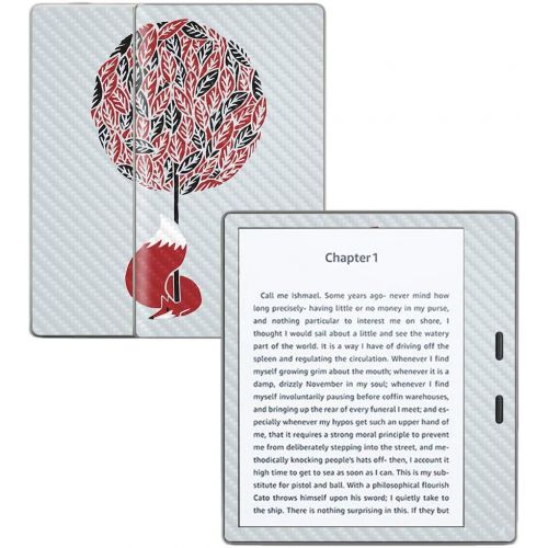  MightySkins Carbon Fiber Skin for Amazon Kindle Oasis 7 (9th Gen) - Cherry Tree | Protective, Durable Textured Carbon Fiber Finish | Easy to Apply, Remove, and Change Styles | Made