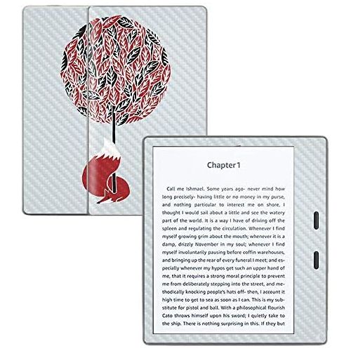  MightySkins Carbon Fiber Skin for Amazon Kindle Oasis 7 (9th Gen) - Cherry Tree | Protective, Durable Textured Carbon Fiber Finish | Easy to Apply, Remove, and Change Styles | Made