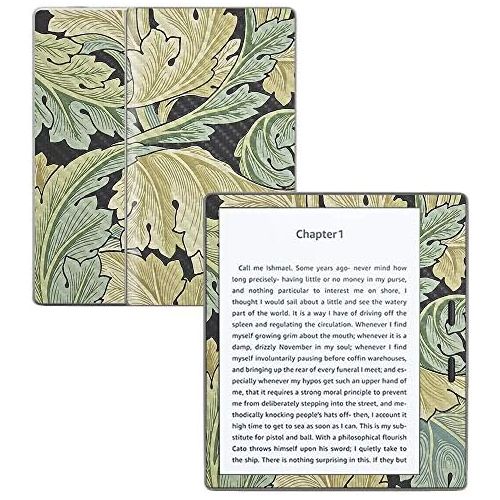  MightySkins Carbon Fiber Skin for Amazon Kindle Oasis 7 (9th Gen) - Acanthus | Protective, Durable Textured Carbon Fiber Finish | Easy to Apply, Remove, and Change Styles | Made in