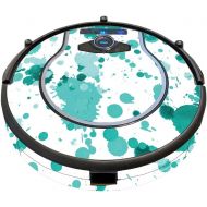 MightySkins Skin Compatible with Shark Ion Robot 750 Vacuum Minimal Coverage - Teal Splatter Protective, Durable, and Unique Vinyl wrap Cover Easy to Apply, Remove Made in The USA
