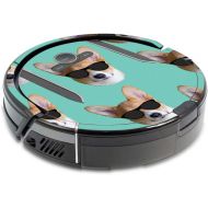 MightySkins Skin Compatible with Shark Ion Robot R85 Vacuum Minimum Coverage - Cool Corgi Protective, Durable, and Unique Vinyl wrap Cover Easy to Apply, Remove Made in The USA