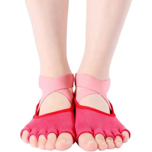  MIIAOPAI Yoga Socks Five Fingers Womens Socks Professional Yoga Silicone Slips Socks Open Toe Air Sports Socks
