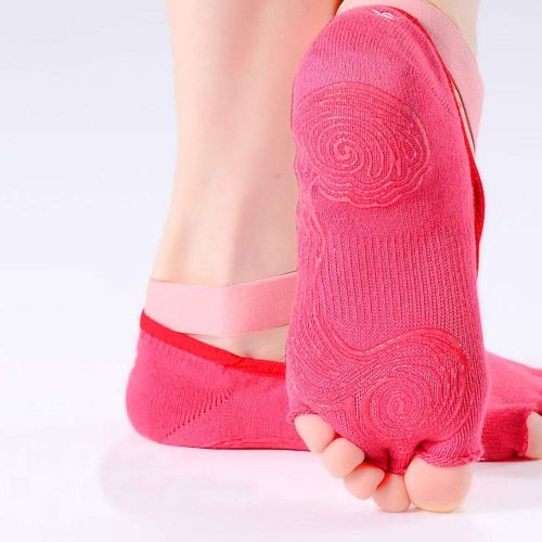  MIIAOPAI Yoga Socks Five Fingers Womens Socks Professional Yoga Silicone Slips Socks Open Toe Air Sports Socks