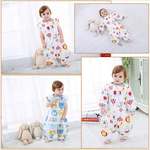  MIKAFEN Baby Sleeping Bag with Legs Warm Lined Winter Long Sleeve Winter Sleeping Bag with Foot 3.5 Tog