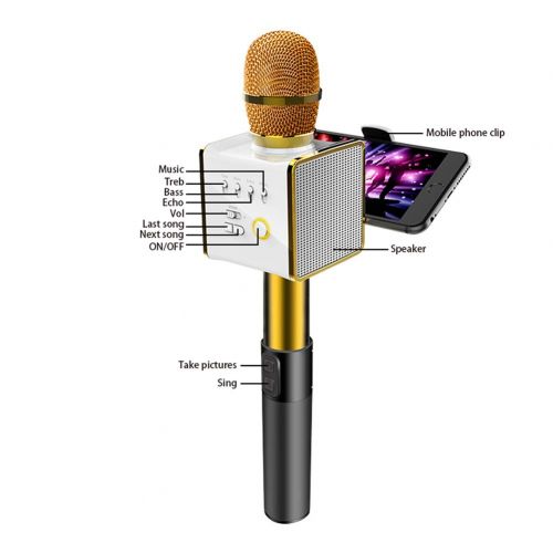  MIKE-ZY Wireless Bluetooth Microphone, Karaoke, KTV, Speaker, USB Interface, with Phone Clip, Handheld Microphone