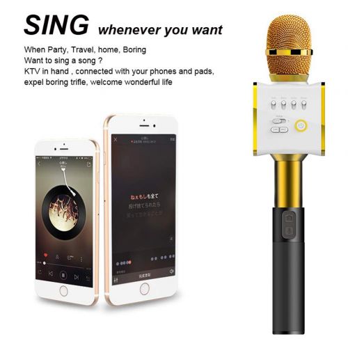  MIKE-ZY Wireless Bluetooth Microphone, Karaoke, KTV, Speaker, USB Interface, with Phone Clip, Handheld Microphone