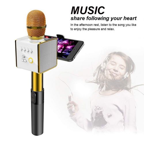  MIKE-ZY Wireless Bluetooth Microphone, Karaoke, KTV, Speaker, USB Interface, with Phone Clip, Handheld Microphone