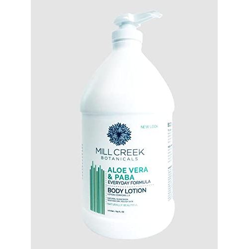  Mill Creek Botanicals Moisturizing Lotion Aloe Vera & Paba, 64 Oz