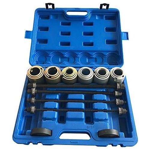  MILLION PARTS 27pcs Universal Press and Pull Sleeve Kit Manual Bushing Installation Removal Set Bearing Seal Bush Remove Install Insertion Sleeve Tool w/Case