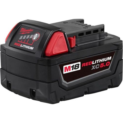  Milwaukee 48-59-1850 M18 18-Volt Lithium-Ion XC Starter Kit with (1) 5.0Ah Battery and Charger