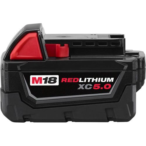  Milwaukee 48-59-1850 M18 18-Volt Lithium-Ion XC Starter Kit with (1) 5.0Ah Battery and Charger