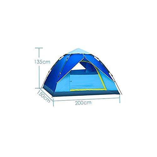  MIMI KING 2 Personen Camping Zelt Einzelschicht Wasserdicht Winddicht Durable Stoff 3 Saison fuer Outdoor Backpacking Angeln Reise Sky Blue