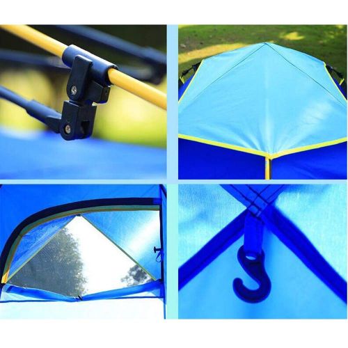  MIMI KING Camping Zelt 2 Person Einzelschicht Atmungsaktiv Komfortable Wasserdichte Einfache Einrichtung fuer Outdoor Wandern Backpacking Reise Blau