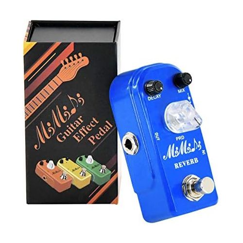  MIMIDI Guitar Mini Fuzz Pedal, Vintage Fuzz Effect with Two Modes, Analog Guitar Effects Pedal Aluminum Alloy Shell True Bypass (M10 FUZZ Yellow)