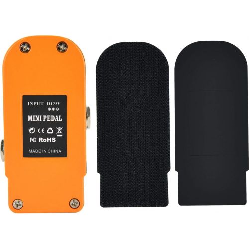  Guitar Overdrive Pedal, MIMIDI Leon Drive Mini Guitar Pedal with Three Modes, Analog Guitar Effects Pedal Aluminum Alloy Shell True Bypass (M16 Leon Drive Orange)