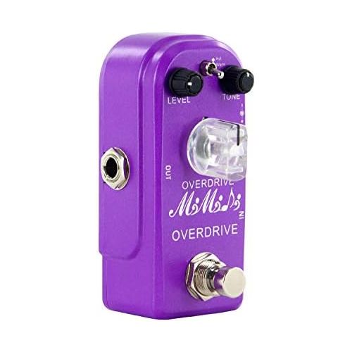  Overdrive Pedal - MIMIDI Mini Overdrive Guitar Pedal Classical Electronic Guitar Effects with True Bypass (315 Overdrive Purple)