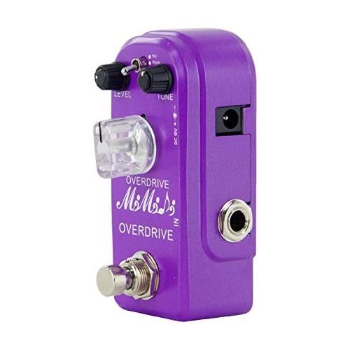  Overdrive Pedal - MIMIDI Mini Overdrive Guitar Pedal Classical Electronic Guitar Effects with True Bypass (315 Overdrive Purple)