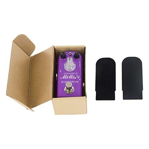  Overdrive Pedal - MIMIDI Mini Overdrive Guitar Pedal Classical Electronic Guitar Effects with True Bypass (315 Overdrive Purple)