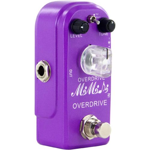  Overdrive Pedal - MIMIDI Mini Overdrive Guitar Pedal Classical Electronic Guitar Effects with True Bypass (315 Overdrive Purple)