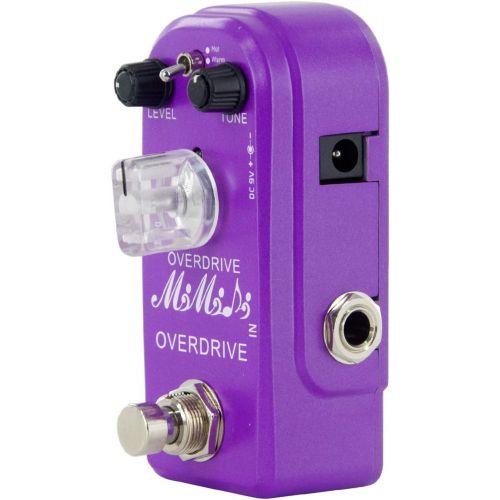  Overdrive Pedal - MIMIDI Mini Overdrive Guitar Pedal Classical Electronic Guitar Effects with True Bypass (315 Overdrive Purple)