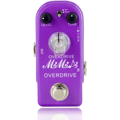  Overdrive Pedal - MIMIDI Mini Overdrive Guitar Pedal Classical Electronic Guitar Effects with True Bypass (315 Overdrive Purple)