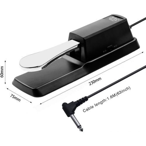  [아마존베스트]MIMIDI Sustain Pedal for Keyboard Yamaha,Roland,Casio,Korg,Behringer,Moog - Universal Piano Foot Pedal