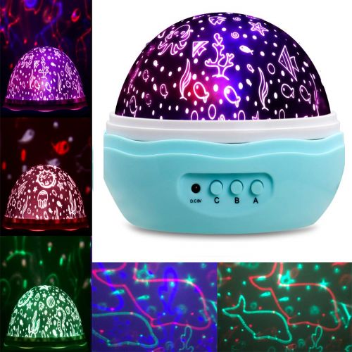  MINGKIDS Gift for 1-12 Years Old,Music Star Projector Night Light,Rechargeable,12 Songs,Christmas Gift for 1-15 Years Old(Blue Music)