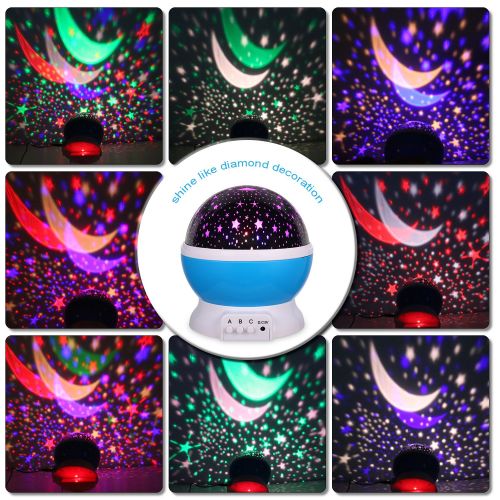  MINGKIDS Gift for 1-12 Years Old,Music Star Projector Night Light,Rechargeable,12 Songs,Christmas Gift for 1-15 Years Old(Blue Music)