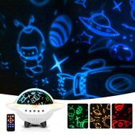 MINGKIDS Space Night Light Projection Lamp, Universe Projector,Baby Sound Machines for Sleeping,Remote Control...