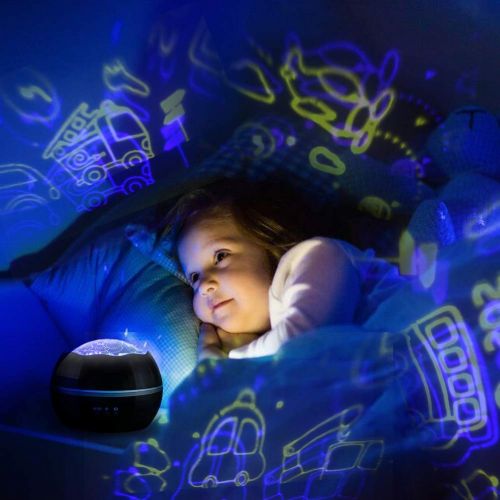  MINGKIDS Space Night Light Projection Lamp, Universe Projector,Baby Sound Machines for Sleeping,Remote Control...