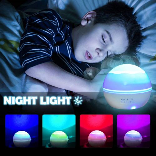  MINGKIDS Space Night Light Projection Lamp, Universe Projector,Baby Sound Machines for Sleeping,Remote Control...