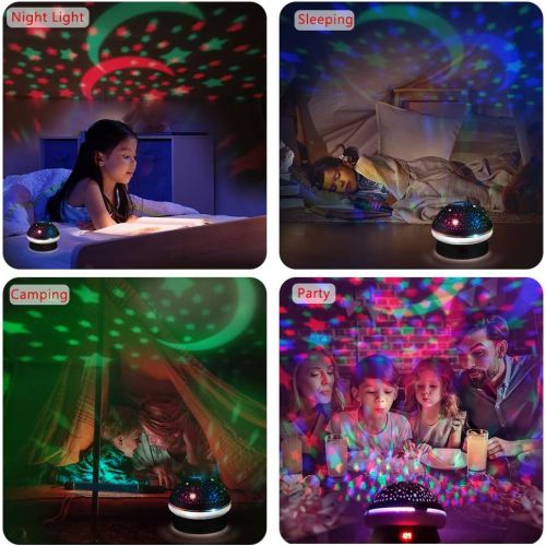  MINGKIDS Timer Star Light Projector with Remote Control,Rotation and 16 Colors Projection Lamp and Sleep Light,Christmas Easter Birthday Gifts for Kids, Boys Girls Gifts,Toys for 1-8 Year O