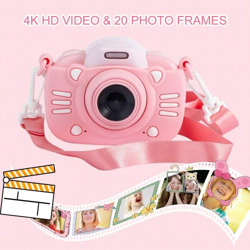  [아마존베스트]MINIBEAR Kids Digital Camera 41MP Children Toddler Camera for Girls Boys Toys Gifts 3 Inch Touch Screen Kids Video Camera Recorder Child Camcorder with 32G TF Card - Blue