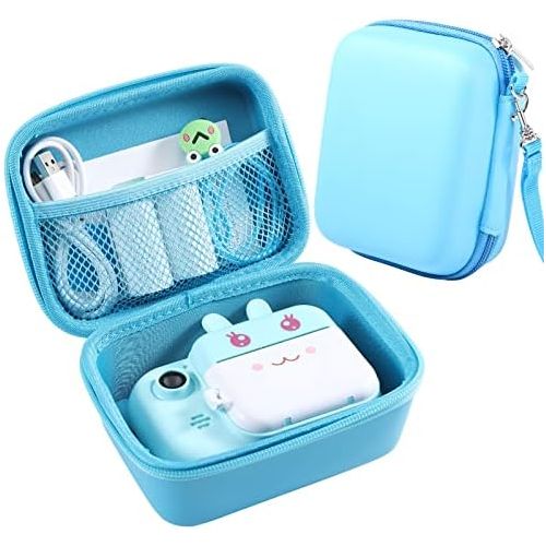  Kids Camera Case Compatible with MINIBEAR Kids Camera, Case for Camera for Kids and Kids Action Camera Accessories, 6.1 x 4.9 x 3.4 inch Shockproof Storage Box fits for Most Kids C