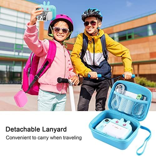  Kids Camera Case Compatible with MINIBEAR Kids Camera, Case for Camera for Kids and Kids Action Camera Accessories, 6.1 x 4.9 x 3.4 inch Shockproof Storage Box fits for Most Kids C