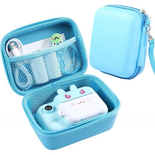  Kids Camera Case Compatible with MINIBEAR Kids Camera, Case for Camera for Kids and Kids Action Camera Accessories, 6.1 x 4.9 x 3.4 inch Shockproof Storage Box fits for Most Kids C