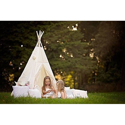  MINICAMP Children teepee with poles teepee tent for kids tent play tent teepee for kids childrens teepee off-white color playhouse!