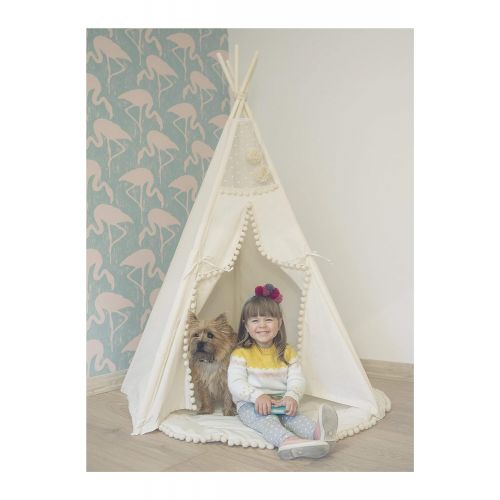  MINICAMP Children teepee with poles teepee tent for kids tent play tent teepee for kids childrens teepee off-white color playhouse!