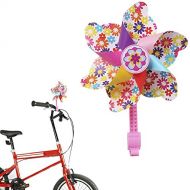 MINI-FACTORY Bike Handlebar Flower Pinwheel for Kids, Spinning Pinwheel Decoration for Kids Bicycle - Easy Snap On