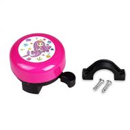 MINI-FACTORY Bike Bell for Girls, Cute Girly Mermaid Bike Accessory Safe & Fun Cycling Ring Horn for Bicycle Handler - Hot Pink