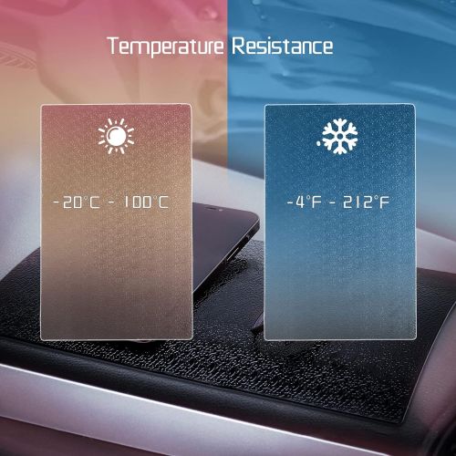  [아마존베스트]MINI-FACTORY Sticky Car Dashboard Mat Premium Anti-Slip Mat, Non-Slip Dash Pad for Cell Phone, Sunglasses, Keys and Other Small Gadgets, Decorations (3Pcs)