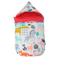 MINIKATA Colorful Newborn Baby Wrap Swaddle Blanket, Oenbopo Baby Kids Toddler Knit Blanket Swaddle Sleeping Bag Sleep Sack Stroller Wrap (Write / 88cm)