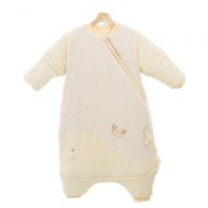 MINIKATA Baby Sleeping Bag - Soft Sleeping Bag - Baby Sleeping Bag Lovely Animal Soft Flannel Infant Swaddle Blanket Wrap Sleepsacks (Beige/XL(33.5-39.4in))