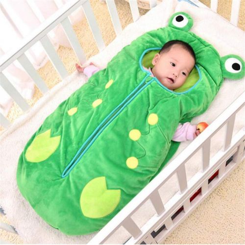  MINIKATA Newborn Infant Baby Girls Boy Cartoon Dinosaur Pajamas Gown Swaddle Hat Outfits (Green / 105cm(1-3year-old))