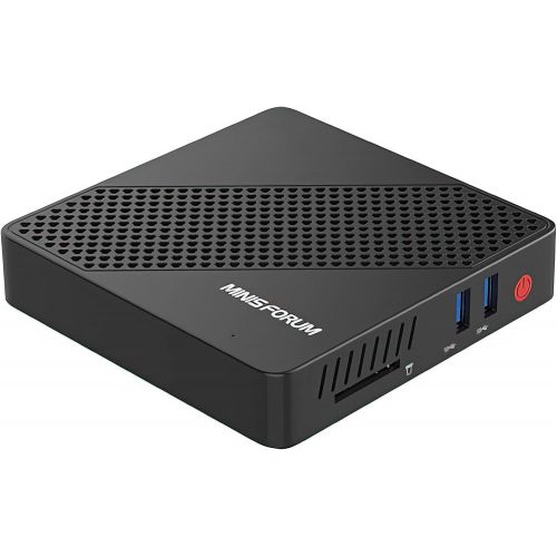  [아마존베스트]MINISFORUM Z83-F Mini PC Fanless Silent Desktop 4GB RAM, 64GB eMMC Windows 10 Pro Micro PC, HD Intel Quad Core CPU up to 1.92GHz, 1000M LAN, HDMI&VGA, Support Auto Power On, Mini Computer