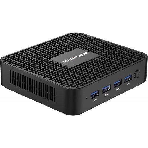  [아마존베스트]MINISFORUM Mini PC Windows 10 Pro 8GB LPDDR4 128GB SSD Intel Celeron J4125(up to 2.7GHz), Quad Core, HDMI&DP 4K@60Hz Outputs, 2X Gigabit Ethernet, 4X USB 3.0, Dual Band WiFi, Support PXE Boot